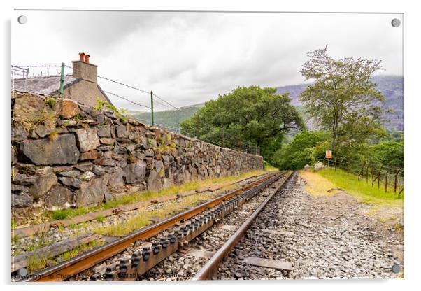 Mount Snowdon Railway, Llanberis, North Wales Acrylic by Chris Yaxley