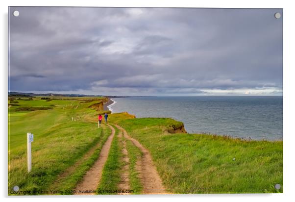 The north Norfolk Coastal Path Acrylic by Chris Yaxley