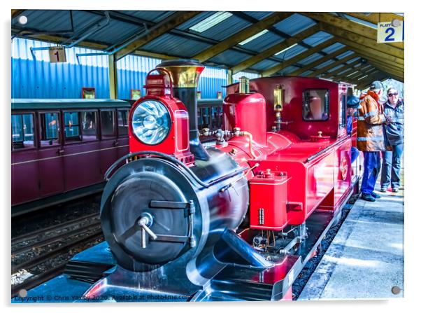 The Mark Timothy Steam Train on the Bure Valley Ra Acrylic by Chris Yaxley