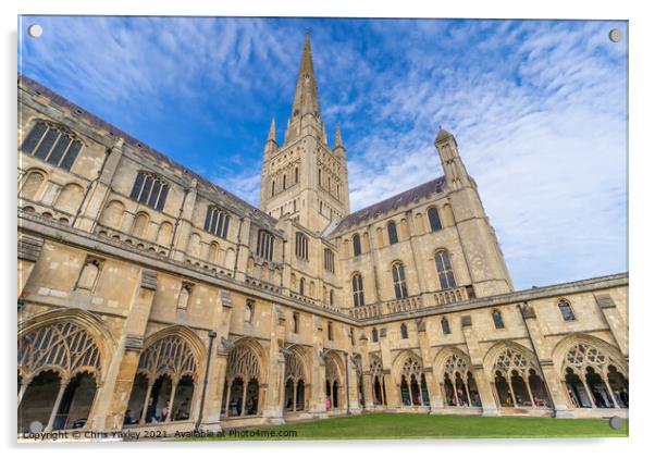 Norwich Cathedral, Norfolk Acrylic by Chris Yaxley