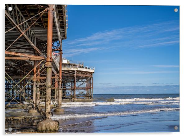 The Victorian pier on Cromer beach Acrylic by Chris Yaxley