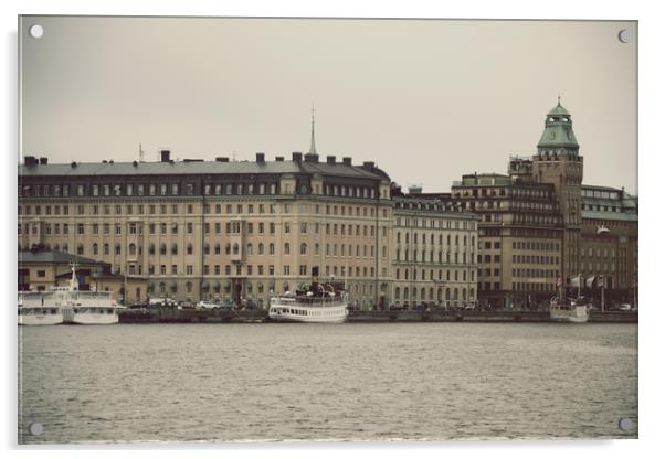 Copenhagen city view Acrylic by Vladimir Rey