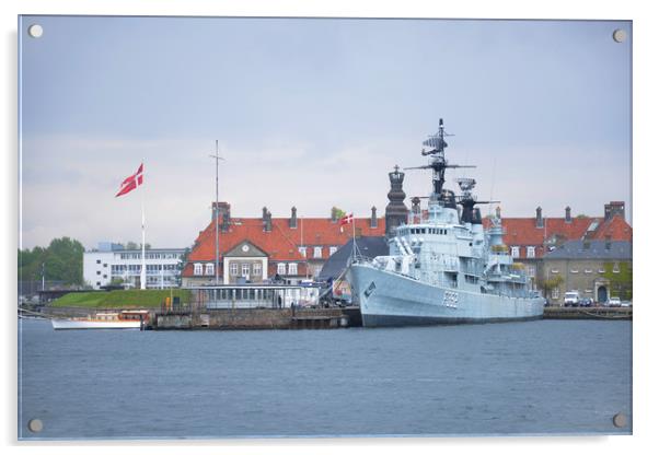 HDMS Peder Skram in Copenhagen Holmen Acrylic by Vladimir Rey