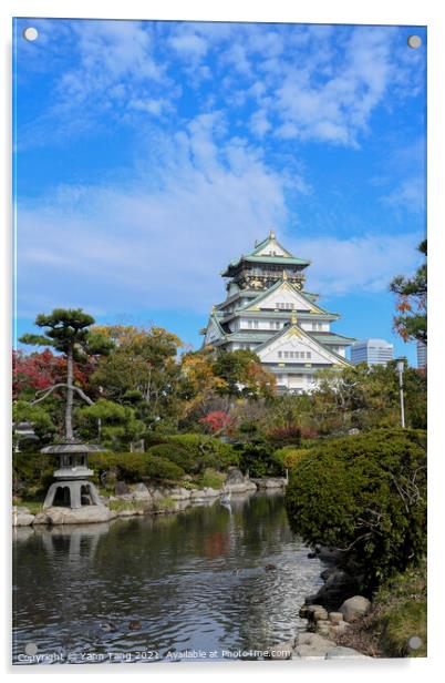 Scenic landscape of Osaka Castle Park Acrylic by Yann Tang
