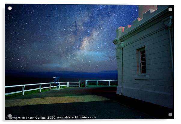 Byron Bay, Milky Way Acrylic by Shaun Carling
