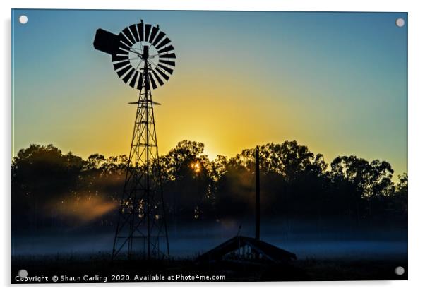 Sunrise At Mount Tamborine Acrylic by Shaun Carling