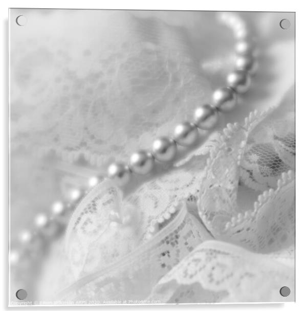 Pearls and Lace Acrylic by Eileen Wilkinson ARPS EFIAP
