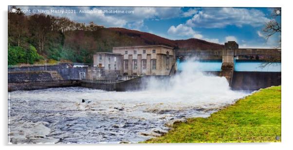 Pitlochry Dam Hydro Electric Power Station  Acrylic by Navin Mistry
