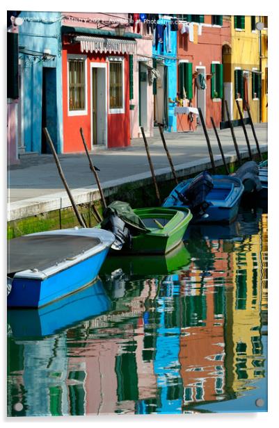 Burano, Venice Lagoon, Italy   Acrylic by Navin Mistry