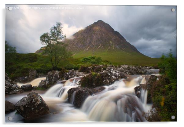 Buachaille Etive Mòr, Glen Coe, Scotland Acrylic by Navin Mistry