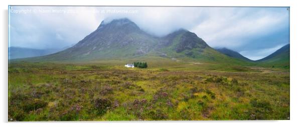Lagangarbh Hut Glen Coe Scotland Acrylic by Navin Mistry