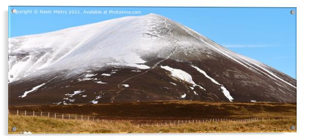 A view of Càrn Liath (Munro 975m)  Acrylic by Navin Mistry