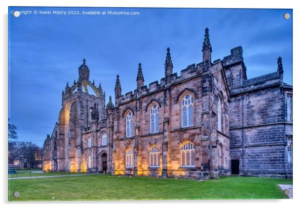 King's College Aberdeen Acrylic by Navin Mistry