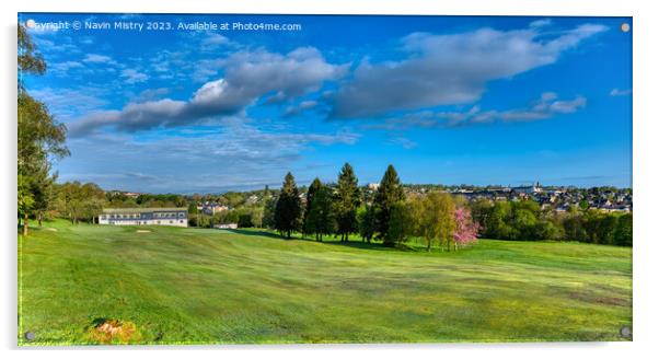 Craigie Hill Golf Club, Perth Acrylic by Navin Mistry