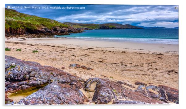 Huisinis Beach, Isle of Harris Acrylic by Navin Mistry