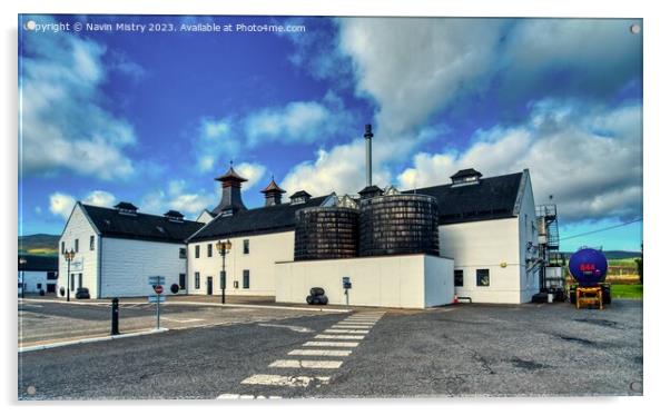 The Dalwhinnie Distillery, Morayshire, Scotland  Acrylic by Navin Mistry