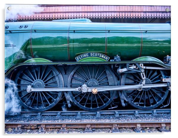 The Flying Scotsman   Acrylic by Navin Mistry