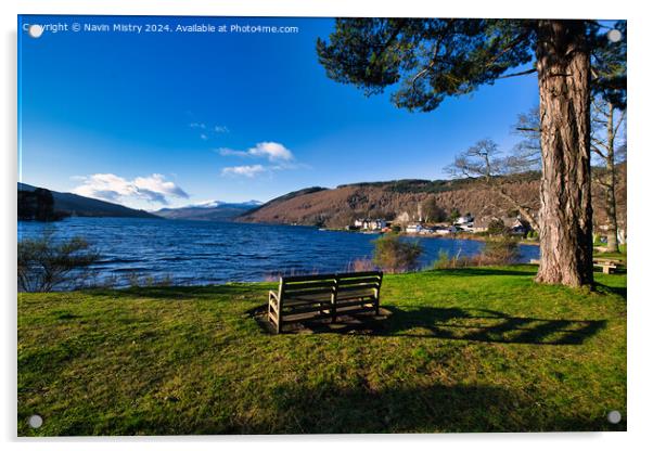 A view of Loch Tay at Kenmore, Perthshire Acrylic by Navin Mistry