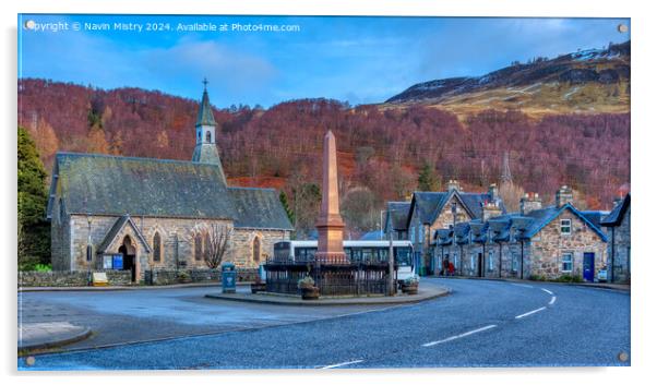  Kinloch Rannoch, Perthshire, Scotland  Acrylic by Navin Mistry