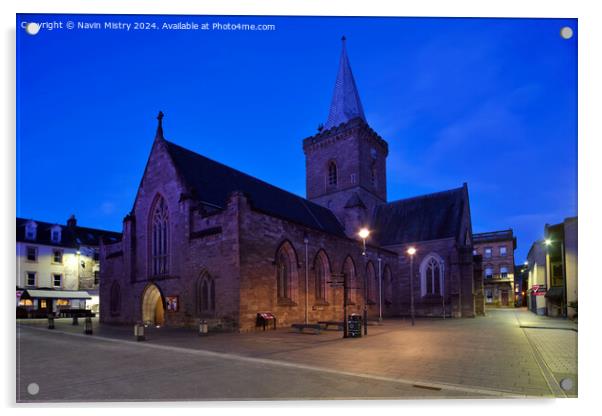 St. John's Kirk, Perth, Scotland Acrylic by Navin Mistry