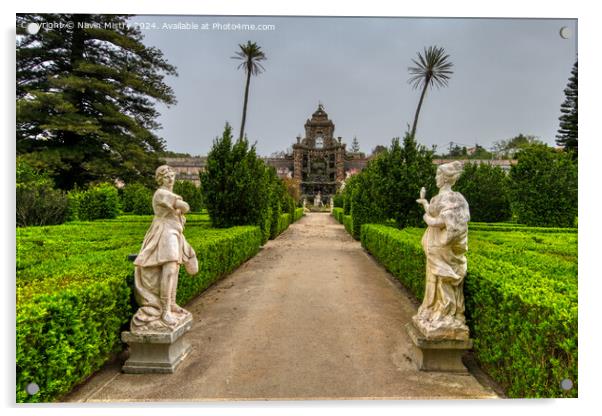 Jardins da Real Quinta de Caxias  Acrylic by Navin Mistry