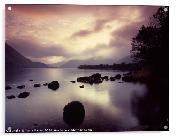 Ullswater, Lake Dsitrict, England Acrylic by Navin Mistry