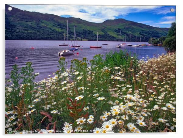 Loch Earn near Crieff, Scotland Acrylic by Navin Mistry