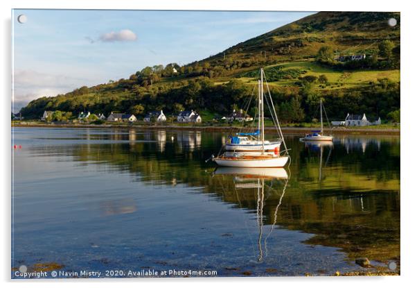 Lochranza, Isle of Arran, Scotland                 Acrylic by Navin Mistry