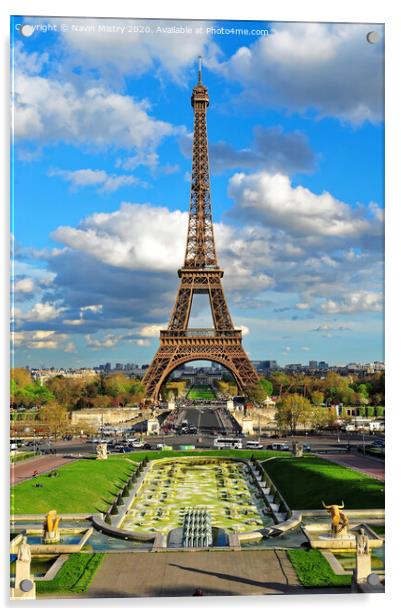 Eiffel Tower Acrylic by Navin Mistry