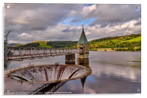 Pontsticill Reservoir Brecon Beacons National Park Acrylic by Gordon Maclaren