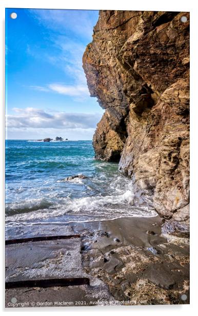 Cornish Coast, Lizard Peninsula Acrylic by Gordon Maclaren