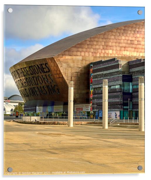 Wales Millennium Centre, Cardiff Bay Acrylic by Gordon Maclaren