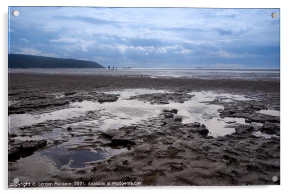 Sand Bay, Weston Super Mare, Somerset Acrylic by Gordon Maclaren