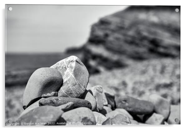 Rock Formation, Kilve Beach, Somerset Acrylic by Gordon Maclaren