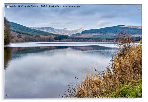 Pen Y Fan reflected in Pontsticill Reservoir Acrylic by Gordon Maclaren