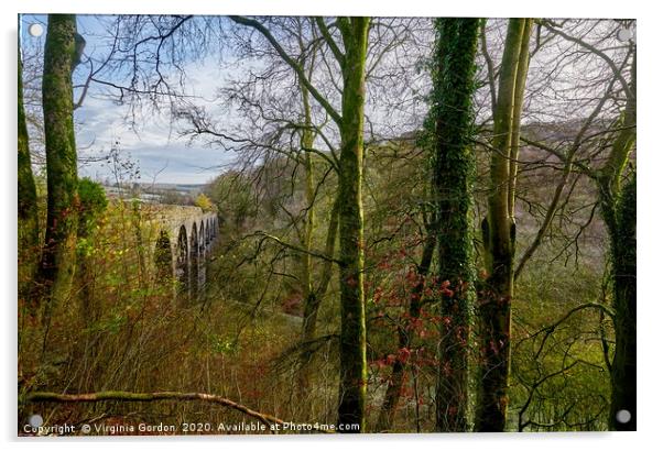 Pont Sarn Viaduct Acrylic by Gordon Maclaren