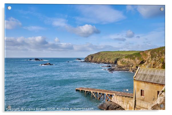 Polpear Cove Lifeboat Station Acrylic by Gordon Maclaren