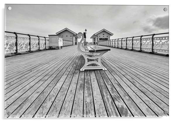 Penarth Pier South Wales Acrylic by Gordon Maclaren