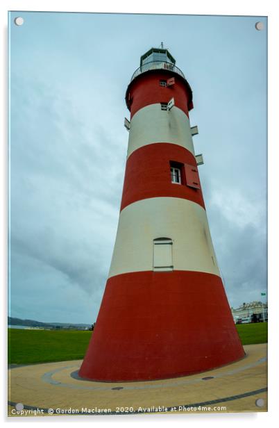 Smeaton's Tower, Plymouth Acrylic by Gordon Maclaren