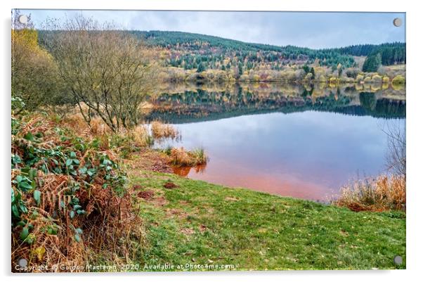 Llwyn-Onn Reservoir, Brecon Beacons Acrylic by Gordon Maclaren