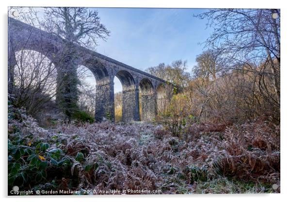 Pont Sarn Viaduct Acrylic by Gordon Maclaren