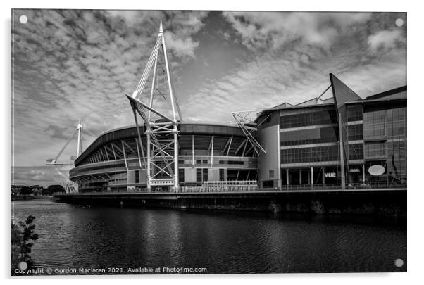 The Millennium Stadium, Cardiff Acrylic by Gordon Maclaren