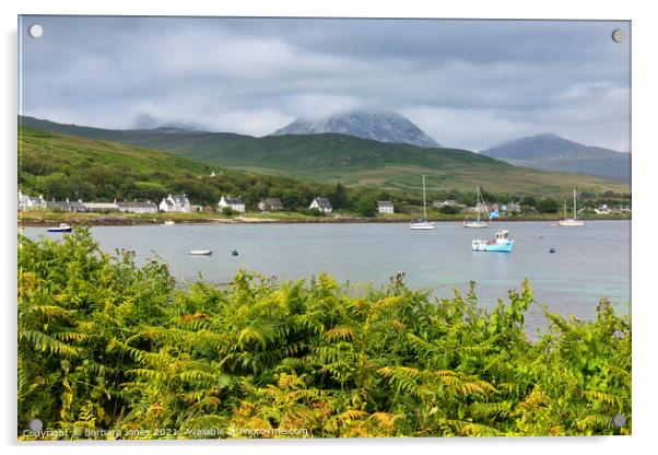 Isle of Jura, Craighouse from the Pier Scotland Acrylic by Barbara Jones