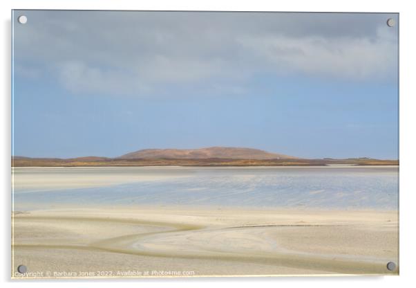 The Majestic Sands of North Uist Acrylic by Barbara Jones