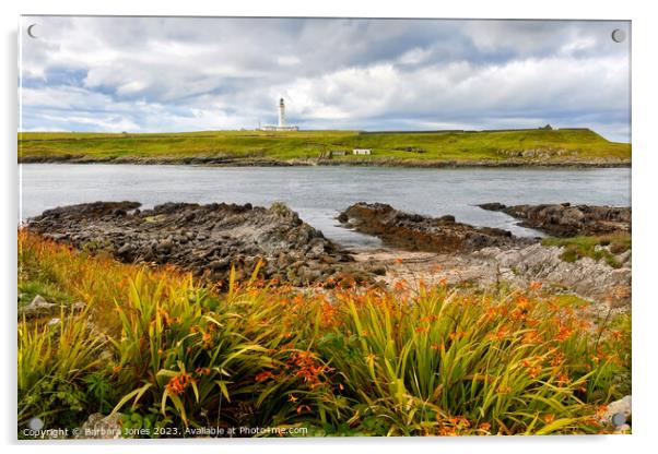 Rhinns of Islay Lighthouse Scotland. Acrylic by Barbara Jones