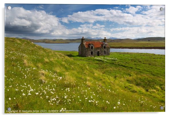  Cottage Ruin at Callanish, Isle of Lewis ,Scotlan Acrylic by Barbara Jones