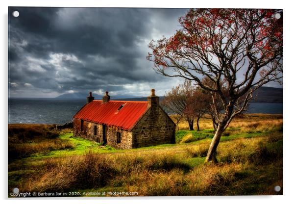 Suisnish Ruin Isle of Skye Scotland Acrylic by Barbara Jones