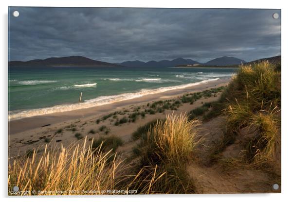 Traigh Seilebost Dunes Isle of Harris Scotland. Acrylic by Barbara Jones