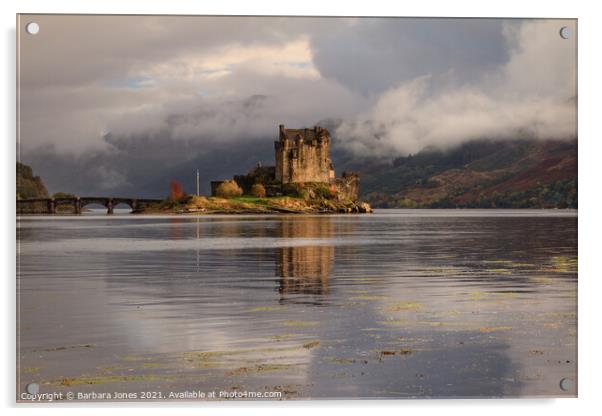 Mystical Eilean Donan Castle Acrylic by Barbara Jones