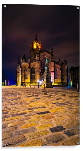 St Giles Cathedral Acrylic by Steven Lennie
